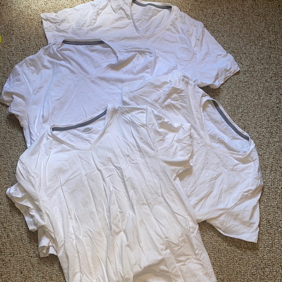 OLD Navy V-Neck White tee BUNDLE (4) - Picture 1 of 3
